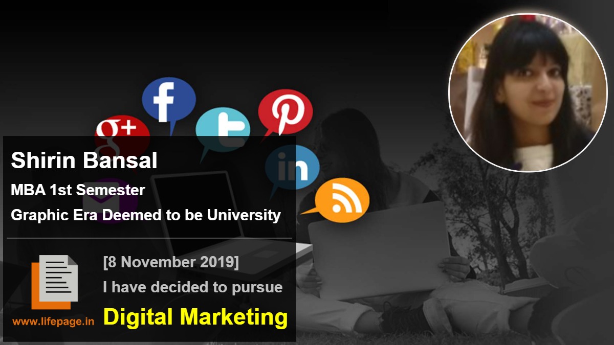 Shirin Bansal | College Student Testimonial | LifePage Career Plan Shirin Bansal | College Student Testimonial | LifePage Career Plan
