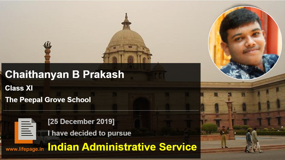 Chaithanyan B Prakash | School Student Testimonial | LifePage Career Plan Chaithanyan B Prakash | School Student Testimonial | LifePage Career Plan