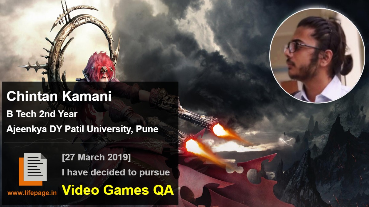 Chintan Kamani | College Student Testimonial | LifePage Career Plan Chintan Kamani | College Student Testimonial | LifePage Career Plan