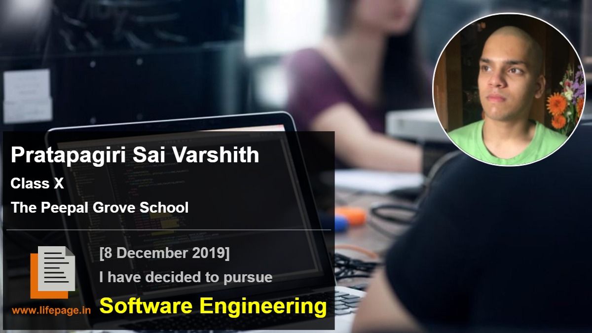 Pratapagiri Sai Varshith | School Student Testimonial | LifePage Career Plan Pratapagiri Sai Varshith | School Student Testimonial | LifePage Career Plan