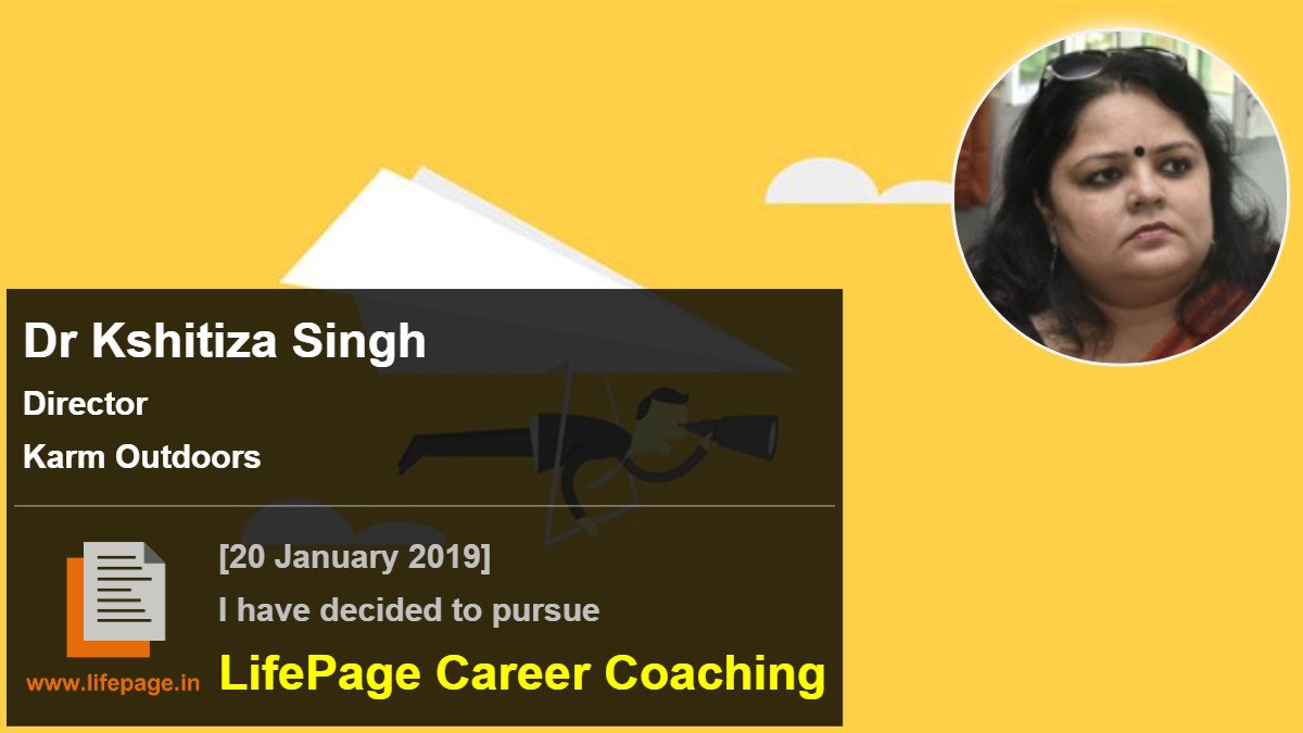 Dr Kshitiza Singh | Working Professional Testimonial | LifePage Career Plan Dr Kshitiza Singh | Working Professional Testimonial | LifePage Career Plan