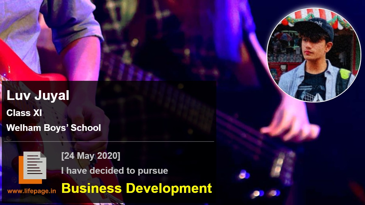 Luv Juyal | School Student Testimonial | LifePage Career Plan Luv Juyal | School Student Testimonial | LifePage Career Plan